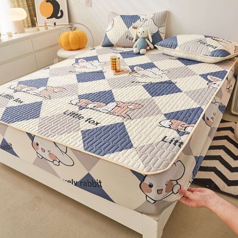 Ice Cool Bed Mat Fitted Sheet Comfortable Latex Summer Sleep Mattress Topper Bedspreads Cover Queen Size Bed Linen for Bedroom - imaget 39 Ice Cool Bed Mat Fitted Sheet Comfortable Latex Summer Sleep Mattress Topper Bedspreads Cover Queen Size Bed Linen for Bedroom - imaget 39