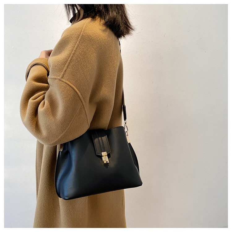 JIN YIDE 여성을위한 빈티지 간단한 작은 PU 가죽 양동이 Crossbody 가방 2023 디자이너 패션 레이디 럭셔리 블랙 숄더 핸드백 - imaget 17 JIN YIDE 여성을위한 빈티지 간단한 작은 PU 가죽 양동이 Crossbody 가방 2023 디자이너 패션 레이디 럭셔리 블랙 숄더 핸드백 - imaget 17