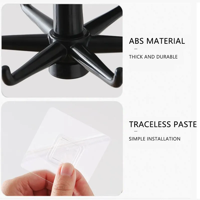 Kitchen Hook Multi-Purpose Hooks 360 Degrees Rotated Rotatable Rack For Organizer and Storage Spoon Hanger Accessories Kitchen Hook Multi-Purpose Hooks 360 Degrees Rotated Rotatable Rack For Organizer and Storage Spoon Hanger Accessories