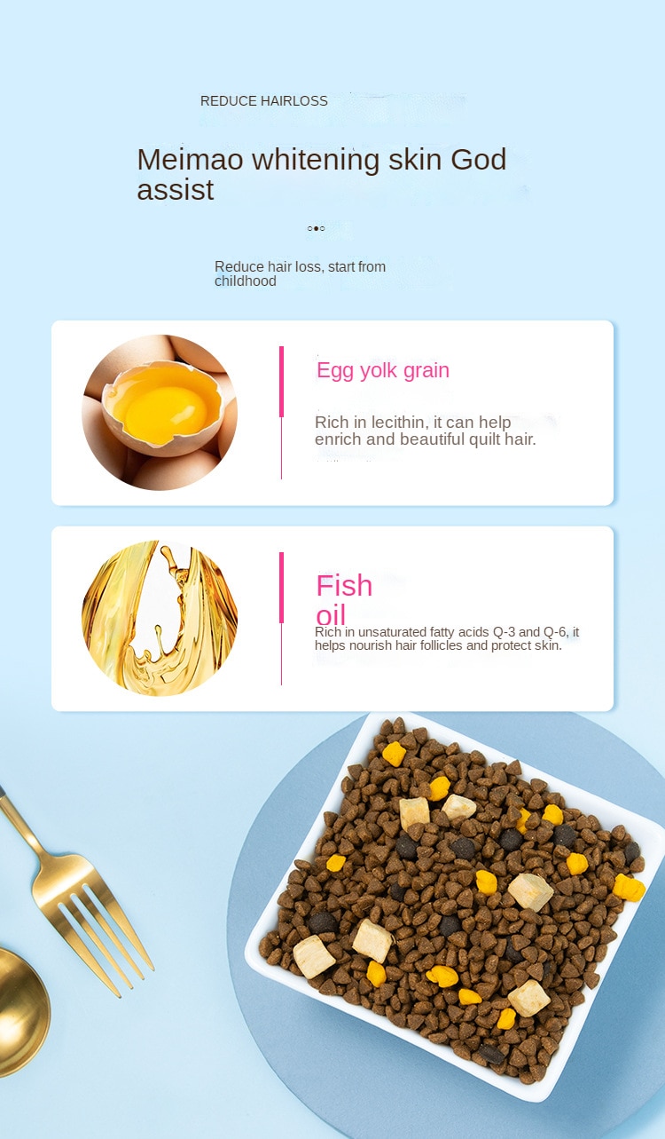 Thức ăn mèo Kitty đông khô, nghiền nát, bánh sữa, gà, dinh dưỡng, vỗ béo và mang 1-12 tháng - Ảnh 8