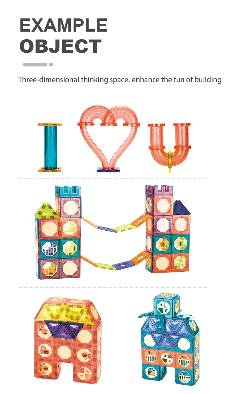 LED Magnetic Blocks Track Building Brick Bead Ball Children Toys Construction Competition Running Pipeline Building Blocks - imaget 9 LED Magnetic Blocks Track Building Brick Bead Ball Children Toys Construction Competition Running Pipeline Building Blocks - imaget 9