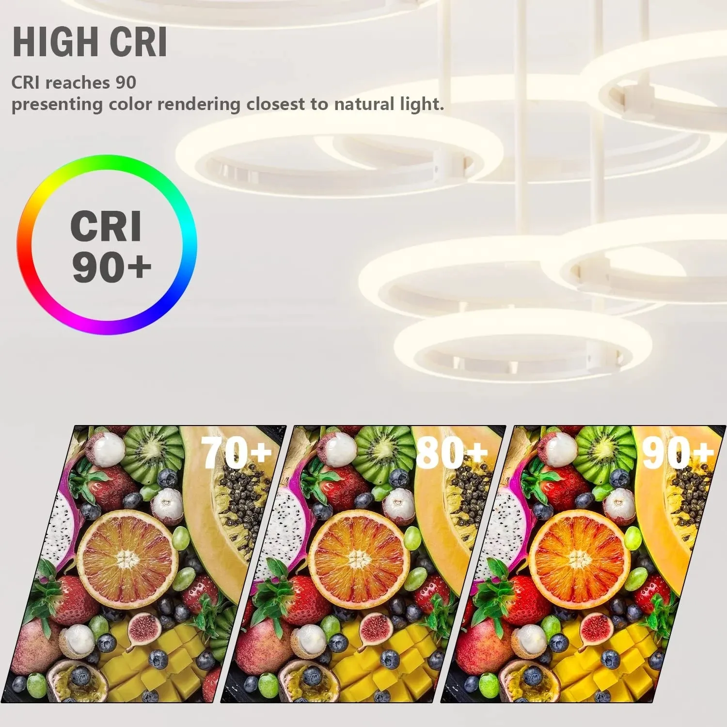 Modern Led Ceiling Light Fixture Smart Remote Stepless Dimming Chandelier 120W Ceiling Lamp for Living Room Bedroom Dining Room Modern Led Ceiling Light Fixture Smart Remote Stepless Dimming Chandelier 120W Ceiling Lamp for Living Room Bedroom Dining Room