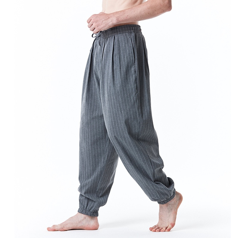 Men Pants New Men's Loose Pants Male Casual Fashion Color Pants Trousers Stripe Plus Size Sweatpants - Ảnh 8 Men Pants New Men's Loose Pants Male Casual Fashion Color Pants Trousers Stripe Plus Size Sweatpants - Ảnh 8