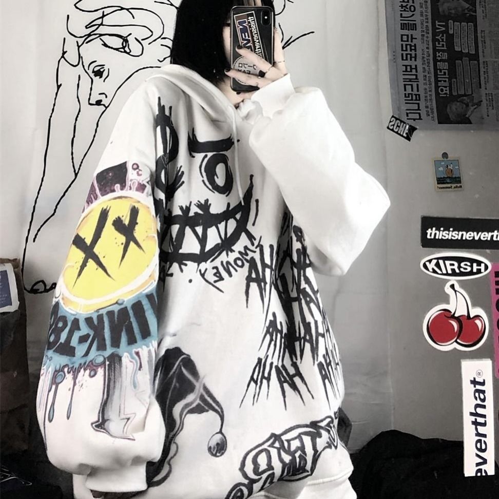 Men Spring Autumn Funny Punk Hoodies Tops Females Clothes Hoodie Gothic Japan Cartoon Hip Hop Hoodie Sweatshirt Oversize Men Spring Autumn Funny Punk Hoodies Tops Females Clothes Hoodie Gothic Japan Cartoon Hip Hop Hoodie Sweatshirt Oversize