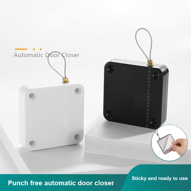 Multifunctional Automatic Door Closer Punch-Free Automatic Sensor Door Closer For Office Kitchen Bathroom Bedroom Doors Multifunctional Automatic Door Closer Punch-Free Automatic Sensor Door Closer For Office Kitchen Bathroom Bedroom Doors