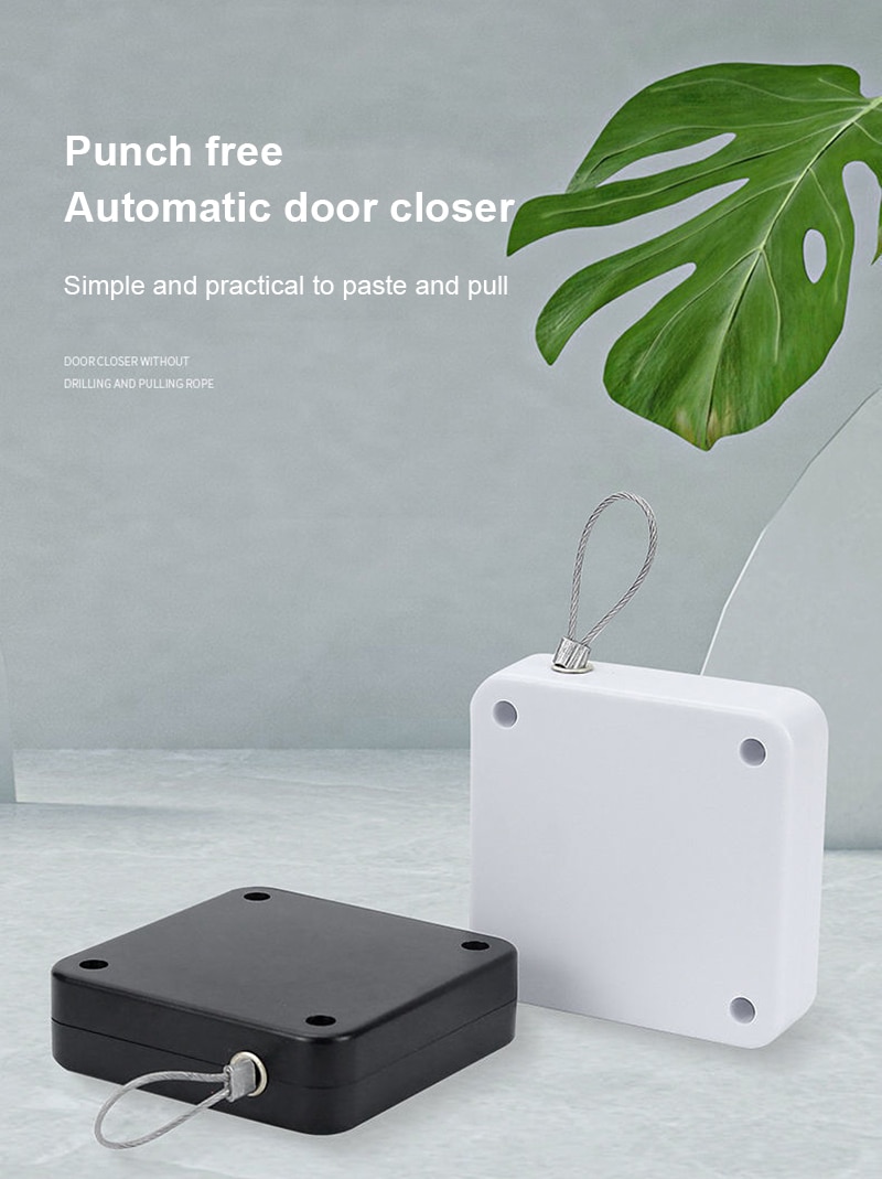 Multifunctional Automatic Door Closer Punch-Free Automatic Sensor Door Closer For Office Kitchen Bathroom Bedroom Doors - imaget 12 Multifunctional Automatic Door Closer Punch-Free Automatic Sensor Door Closer For Office Kitchen Bathroom Bedroom Doors - imaget 12