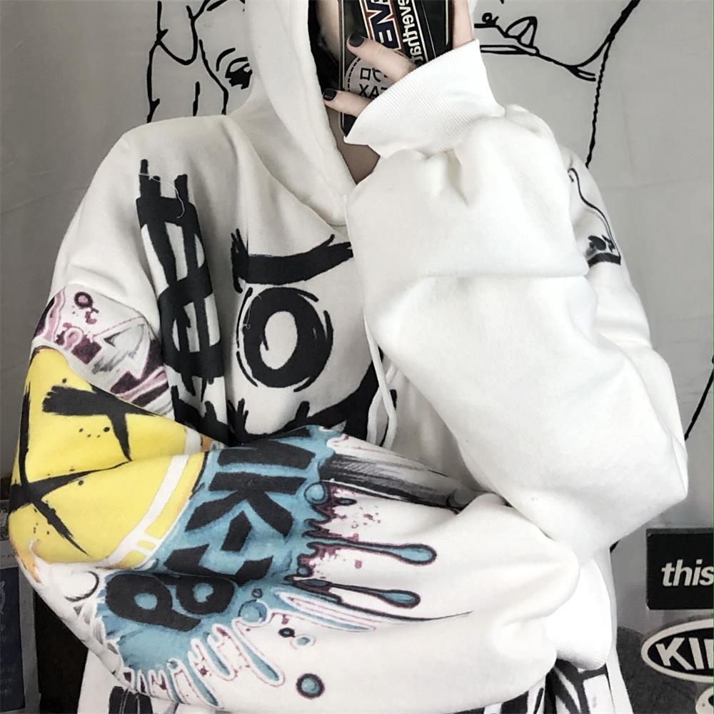 Nam Thu Xuân Ngộ Nghĩnh Punk Khoác Áo Nữ Quần Áo Hoodie Gothic Nhật Bản Hoạt Hình Hip Hop Áo Hoodie Nỉ Oversize Nam Thu Xuân Ngộ Nghĩnh Punk Khoác Áo Nữ Quần Áo Hoodie Gothic Nhật Bản Hoạt Hình Hip Hop Áo Hoodie Nỉ Oversize