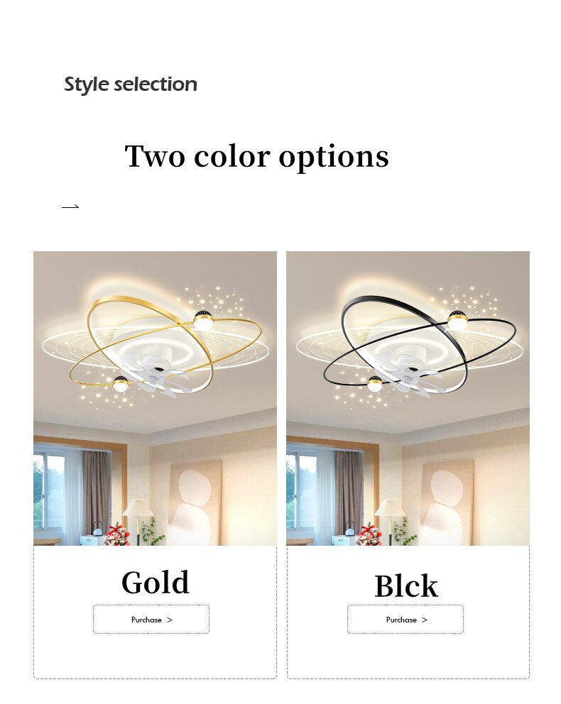 Nordic Modern Luxury Ceiling Fan Lamp High Transmittance Acrylic Ceiling Lamp Living Room Bedroom Dining Room Ceiling Fan Lights - imaget 2 Nordic Modern Luxury Ceiling Fan Lamp High Transmittance Acrylic Ceiling Lamp Living Room Bedroom Dining Room Ceiling Fan Lights - imaget 2