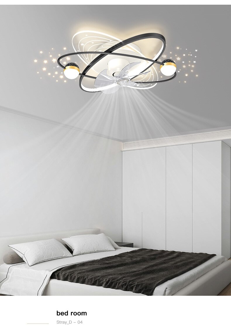 Nordic Modern Luxury Ceiling Fan Lamp High Transmittance Acrylic Ceiling Lamp Living Room Bedroom Dining Room Ceiling Fan Lights - imaget 8 Nordic Modern Luxury Ceiling Fan Lamp High Transmittance Acrylic Ceiling Lamp Living Room Bedroom Dining Room Ceiling Fan Lights - imaget 8