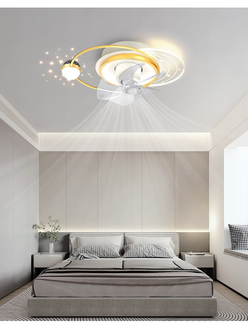 Nordic Modern Luxury Ceiling Fan Lamp High Transmittance Acrylic Ceiling Lamp Living Room Bedroom Dining Room Ceiling Fan Lights - imaget 9 Nordic Modern Luxury Ceiling Fan Lamp High Transmittance Acrylic Ceiling Lamp Living Room Bedroom Dining Room Ceiling Fan Lights - imaget 9
