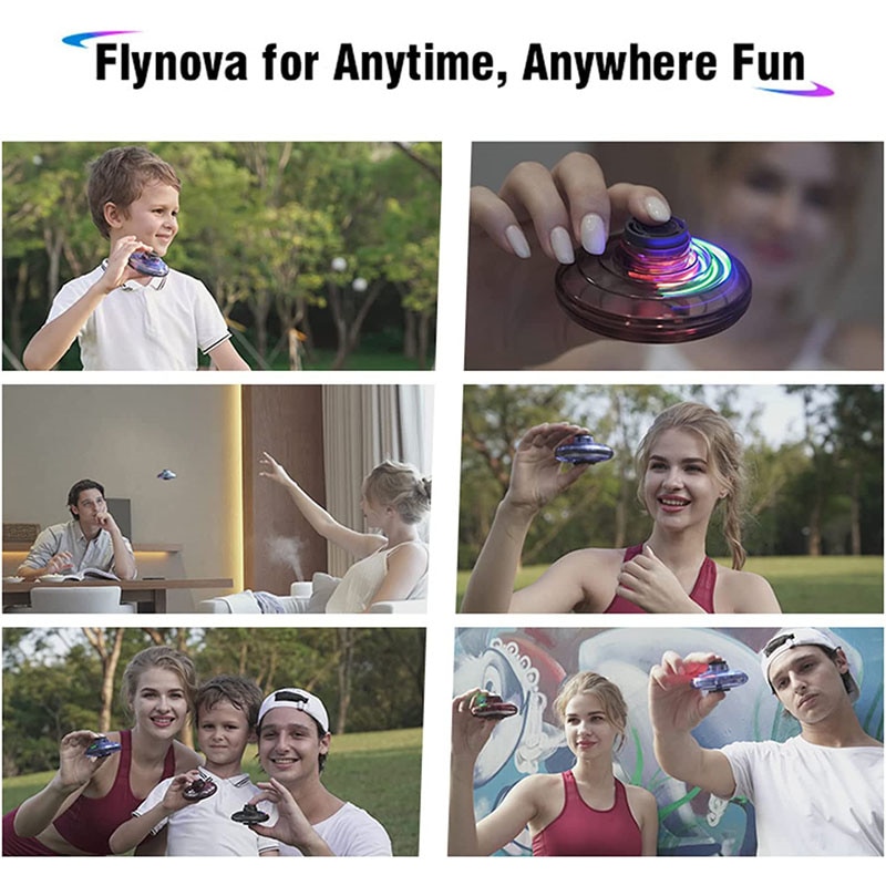 Original Flynova Mini UFO Boomerang Flying Spinner Ball Magic Fidget Toy LED Light Spinner Drone Original Flynova Mini UFO Boomerang Flying Spinner Ball Magic Fidget Toy LED Light Spinner Drone