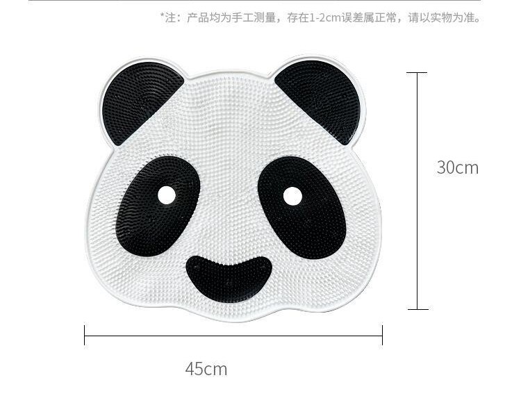 Panda pattern Silicone Massage Mat Back Rubbing Tool Feet Exfoliating Bathroom Non-slip Mat Shower Room Floor Mat - imaget 1