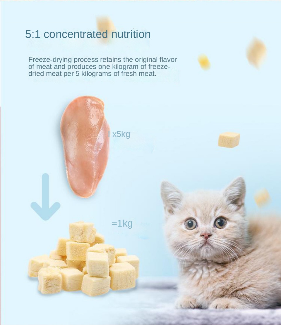 Đồ ăn nhẹ chó mèo đông khô gà ức gà đông khô - Ảnh 10