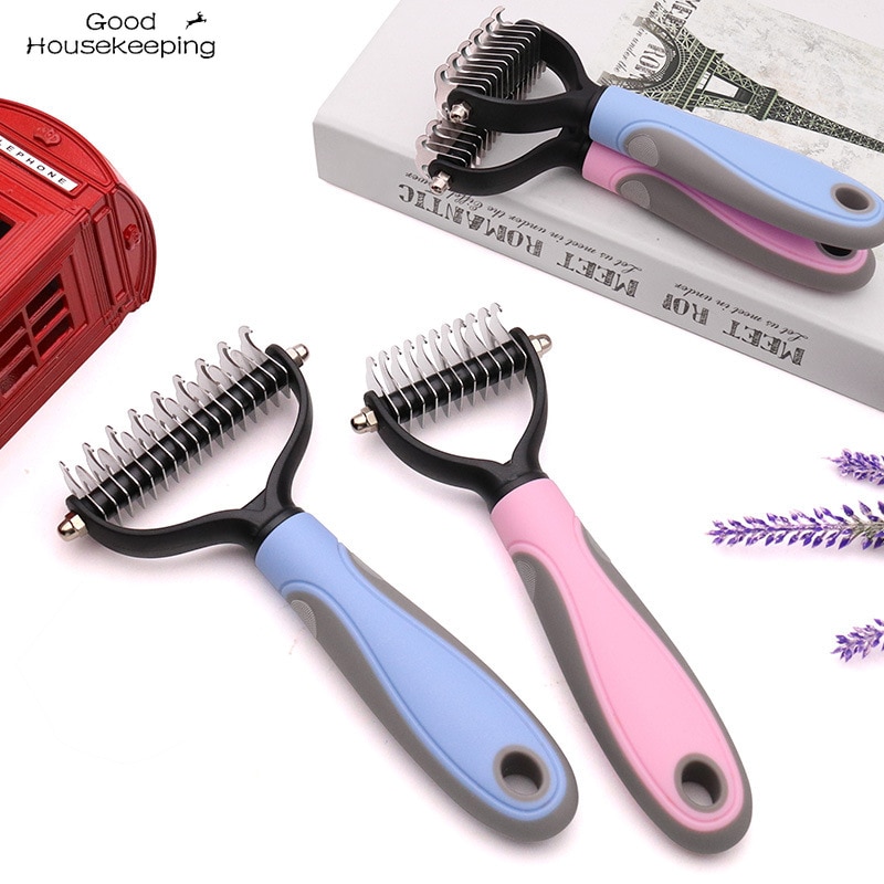 Pets Fur Knot Cutter Dụng cụ chải lông cho chó Chải lông cho mèo Pet Cat Hair Removal Comb Brush Nhà cung cấp sản phẩm vật nuôi hai mặt Pets Fur Knot Cutter Dụng cụ chải lông cho chó Chải lông cho mèo Pet Cat Hair Removal Comb Brush Nhà cung cấp sản phẩm vật nuôi hai mặt