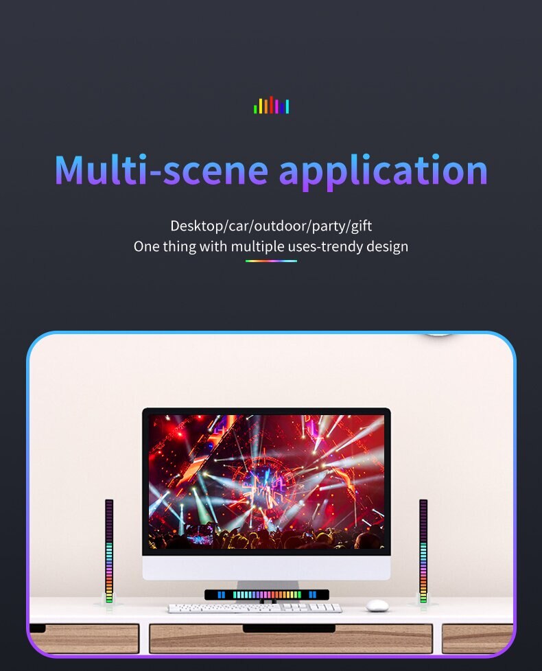 RGB Sound Control Synchronous Rhythm Light Colorful Music Atmosphere Lamp Car Desktop Induction Creative LED Pickup Light - imaget 13 RGB Sound Control Synchronous Rhythm Light Colorful Music Atmosphere Lamp Car Desktop Induction Creative LED Pickup Light - imaget 13