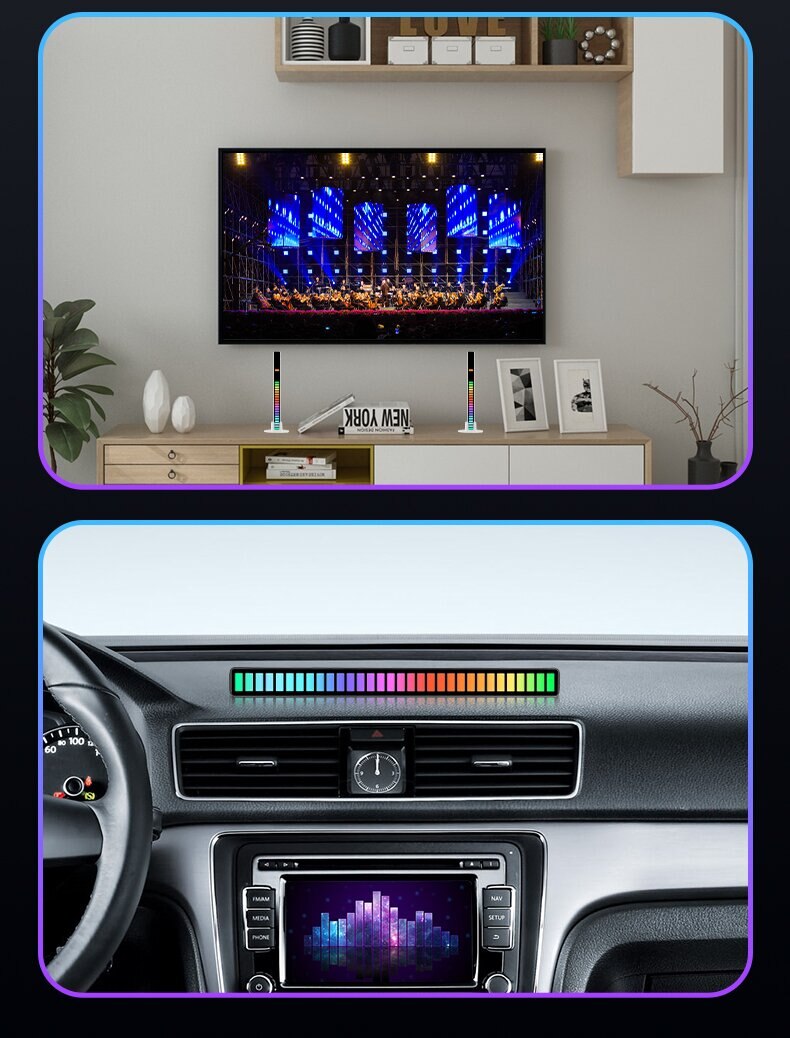 RGB Sound Control Synchronous Rhythm Light Colorful Music Atmosphere Lamp Car Desktop Induction Creative LED Pickup Light - imaget 14 RGB Sound Control Synchronous Rhythm Light Colorful Music Atmosphere Lamp Car Desktop Induction Creative LED Pickup Light - imaget 14