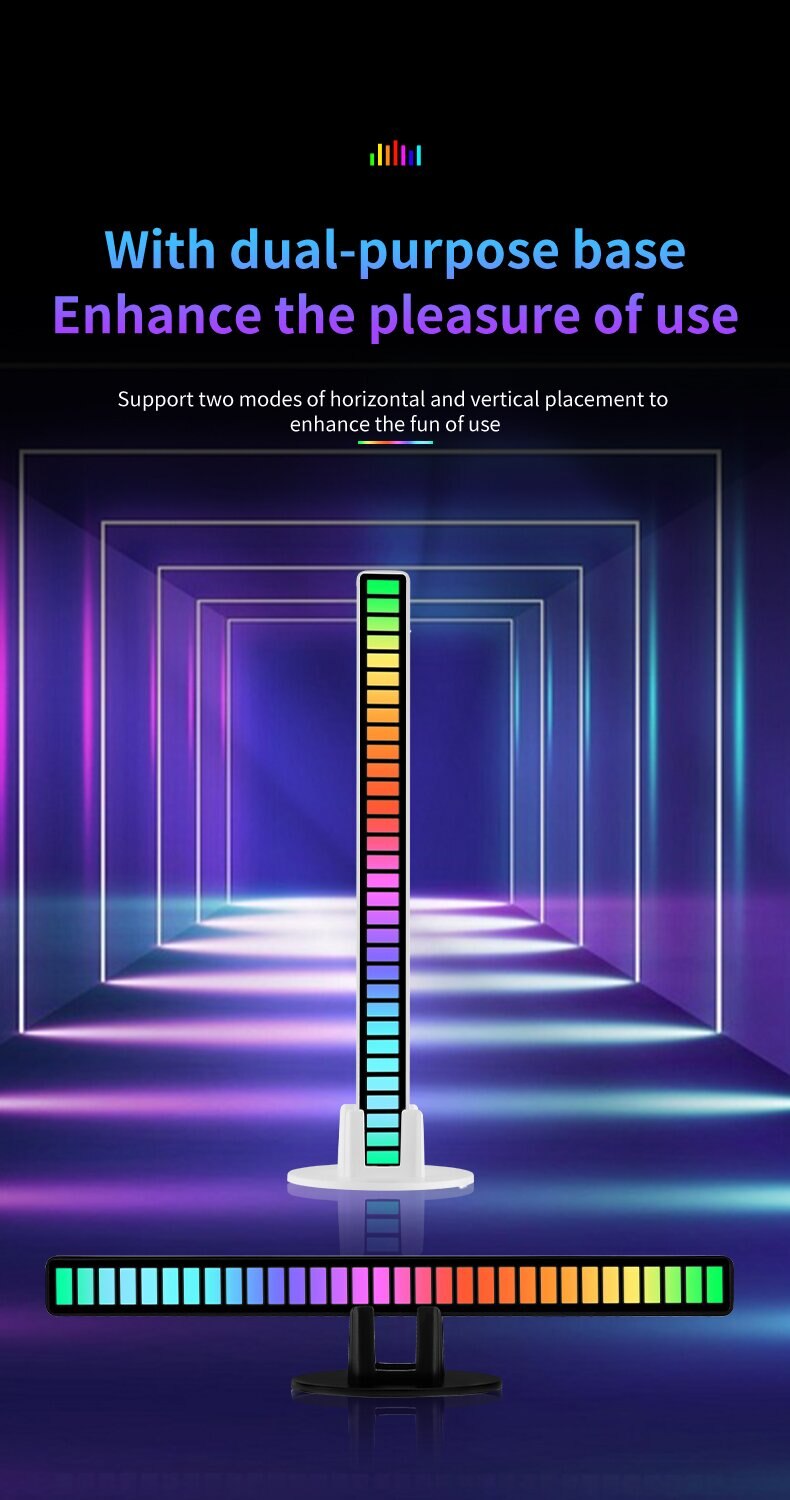 RGB Sound Control Synchronous Rhythm Light Colorful Music Atmosphere Lamp Car Desktop Induction Creative LED Pickup Light - imaget 11 RGB Sound Control Synchronous Rhythm Light Colorful Music Atmosphere Lamp Car Desktop Induction Creative LED Pickup Light - imaget 11