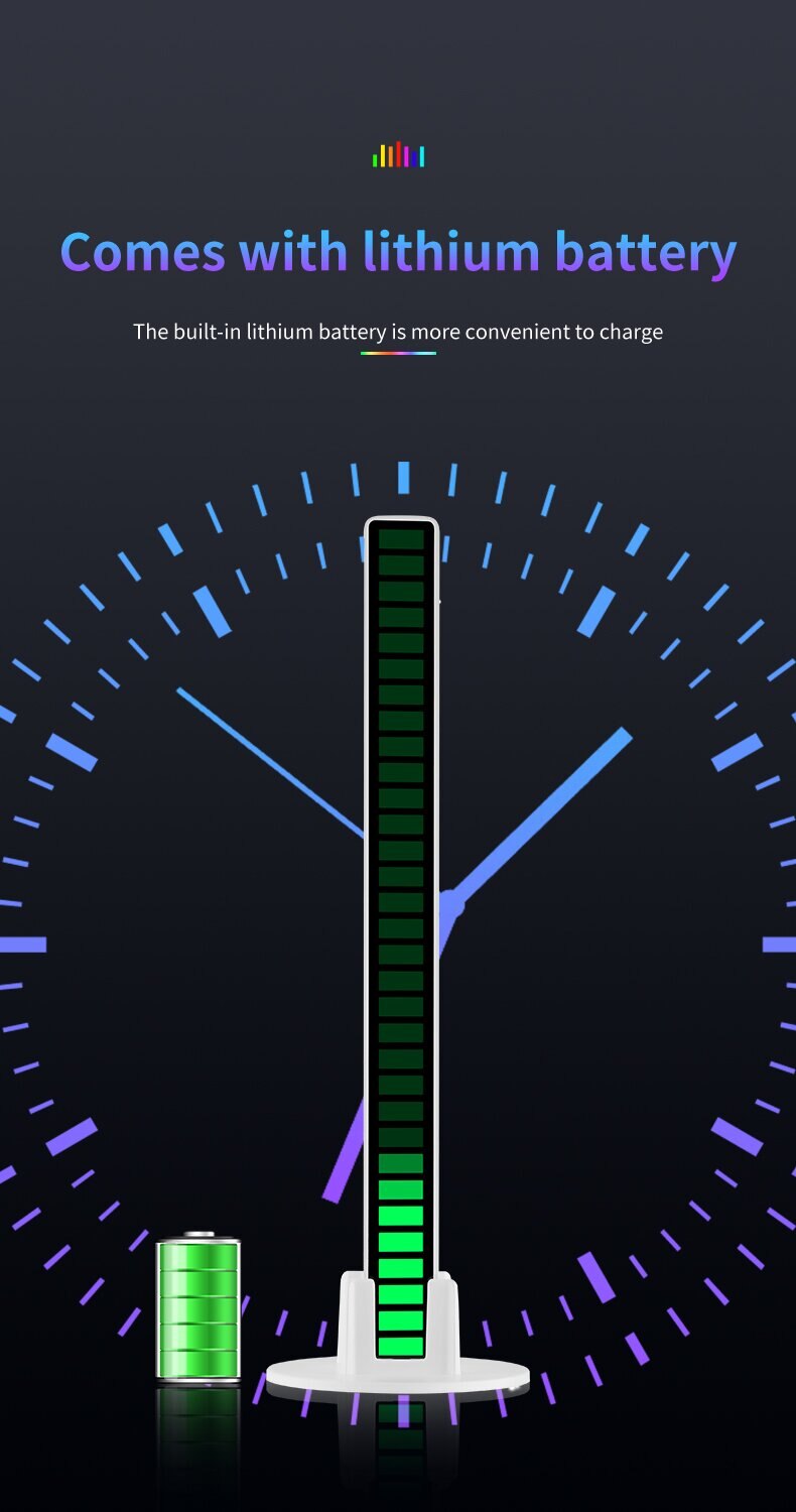 RGB 사운드 컨트롤 동기 리듬 라이트 다채로운 음악 분위기 램프 자동차 데스크탑 유도 크리 에이 티브 LED 픽업 라이트 - imaget 7 RGB 사운드 컨트롤 동기 리듬 라이트 다채로운 음악 분위기 램프 자동차 데스크탑 유도 크리 에이 티브 LED 픽업 라이트 - imaget 7