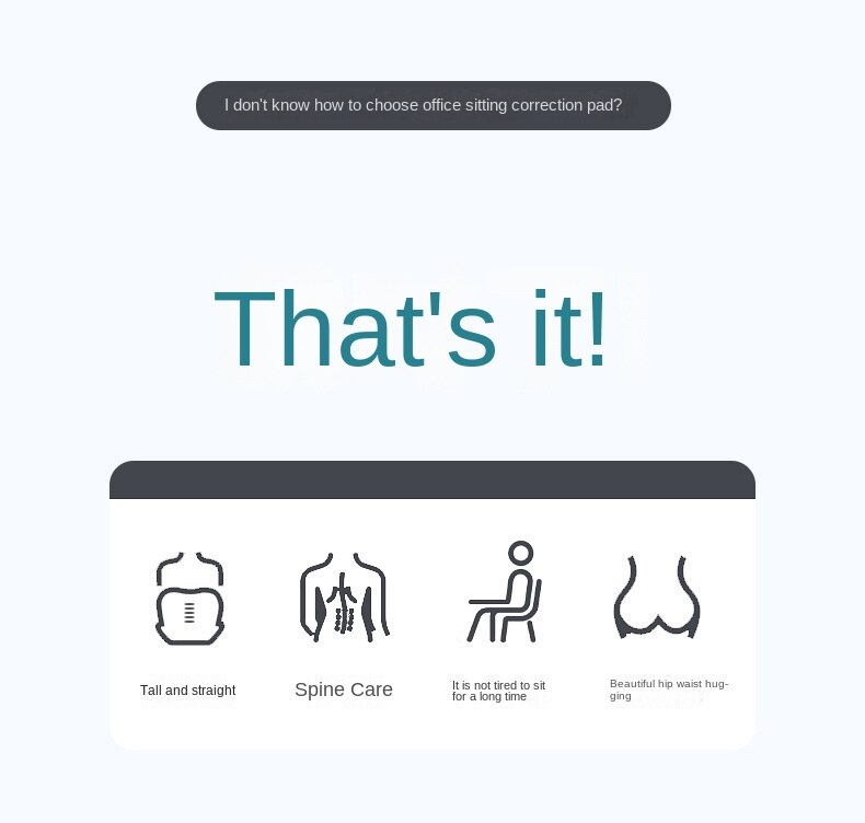 Sitting Posture Correction Chair Ergonomic Chair Back Support Lumbar Support for Good Posture Correction and Back Pain Relief - imaget 2 Sitting Posture Correction Chair Ergonomic Chair Back Support Lumbar Support for Good Posture Correction and Back Pain Relief - imaget 2