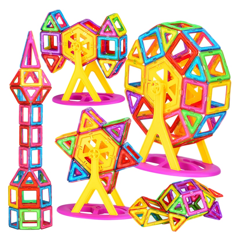 Size Lớn Và Kích Thước Nhỏ Từ Tính Nhà Thiết Kế Nam Châm Khối Xây Dựng Phụ Kiện Giáo Dục Hàm Tạo Đồ Chơi Cho Trẻ Em