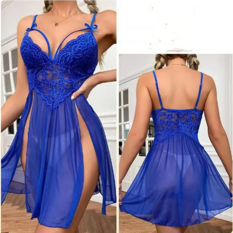 Sling Bộ Đồ Lót Ren Nữ Lưới Miếng Dán Cường Lực Treo Váy Dài T-Lưng Váy Ngủ Theo Quan Điểm V Sâu Váy Ngủ Thông Sling Bộ Đồ Lót Ren Nữ Lưới Miếng Dán Cường Lực Treo Váy Dài T-Lưng Váy Ngủ Theo Quan Điểm V Sâu Váy Ngủ Thông