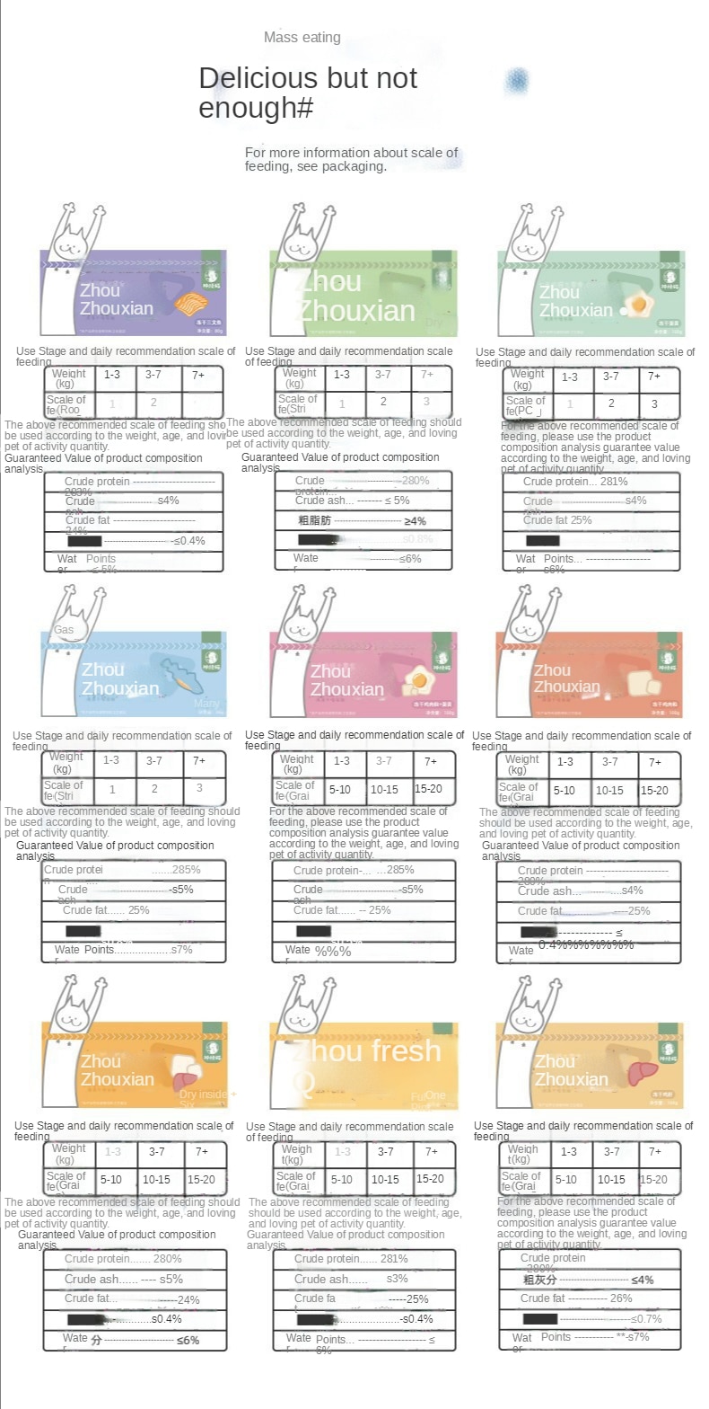 Snacks, freeze-dried chicken granules, pet chicken breasts, quail eggs, yellow fish, dried kittens, puppies and cats food - imaget 10