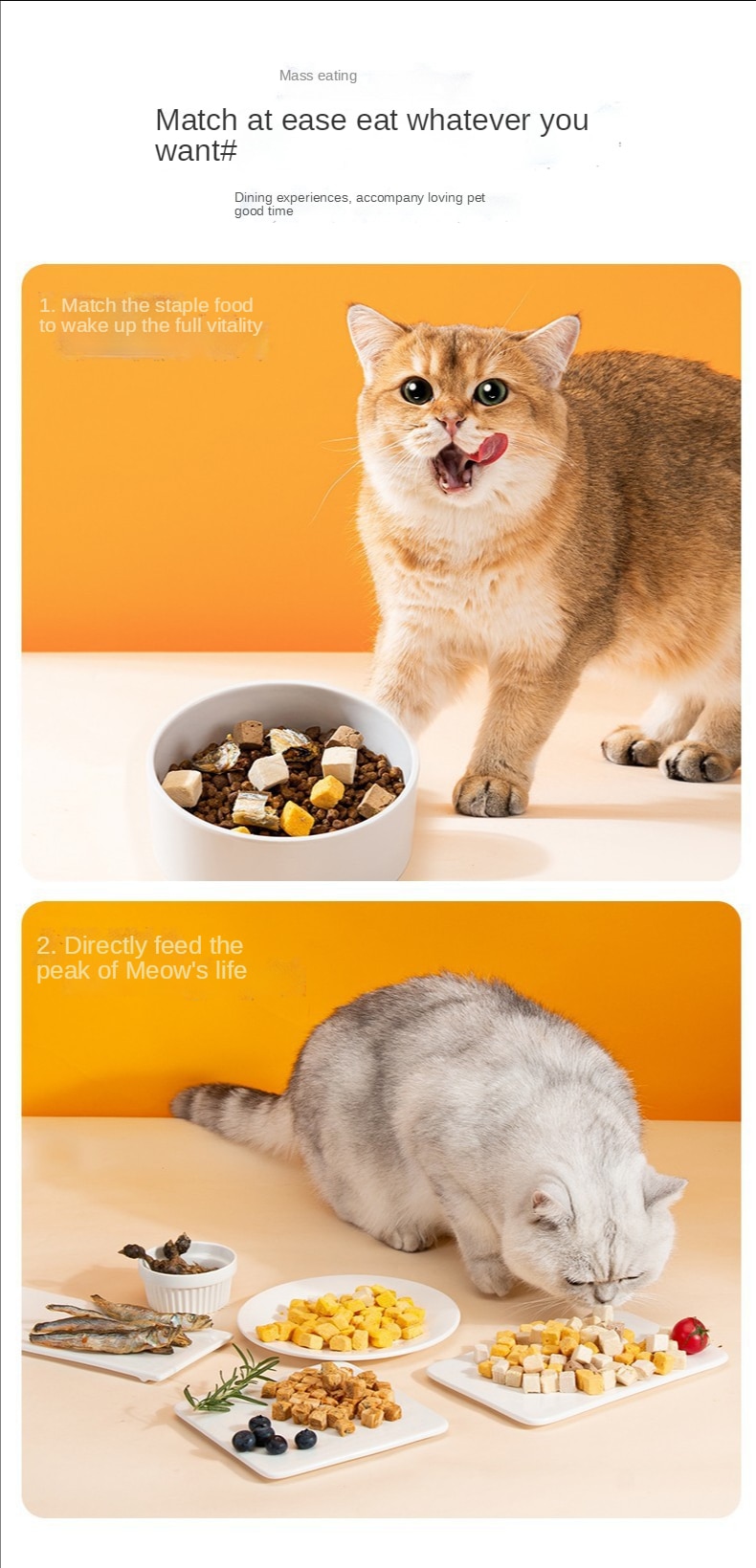 Snacks, freeze-dried chicken granules, pet chicken breasts, quail eggs, yellow fish, dried kittens, puppies and cats food - imaget 9