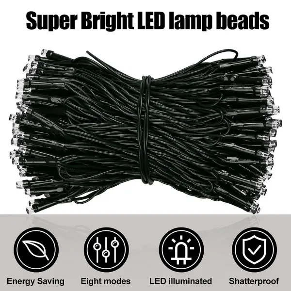 Solar String Light Fairy Garden Waterproof Outdoor Lamp 5/712/22M 6V Garland For Christmas Xmas Holiday Party Home Decoration - Images 4 Solar String Light Fairy Garden Waterproof Outdoor Lamp 5/712/22M 6V Garland For Christmas Xmas Holiday Party Home Decoration - Images 4