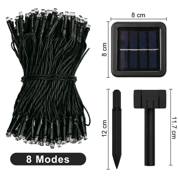 Solar String Light Fairy Garden Waterproof Outdoor Lamp 5/712/22M 6V Garland For Christmas Xmas Holiday Party Home Decoration - Images 5 Solar String Light Fairy Garden Waterproof Outdoor Lamp 5/712/22M 6V Garland For Christmas Xmas Holiday Party Home Decoration - Images 5