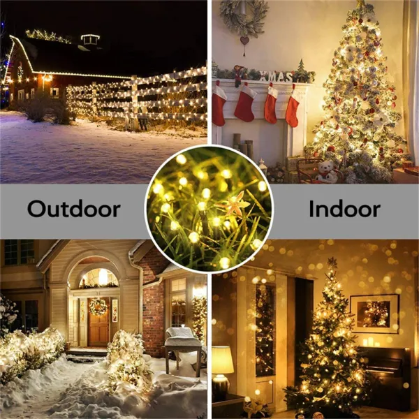 Solar String Light Fairy Garden Waterproof Outdoor Lamp 5/712/22M 6V Garland For Christmas Xmas Holiday Party Home Decoration - Images 8 Solar String Light Fairy Garden Waterproof Outdoor Lamp 5/712/22M 6V Garland For Christmas Xmas Holiday Party Home Decoration - Images 8