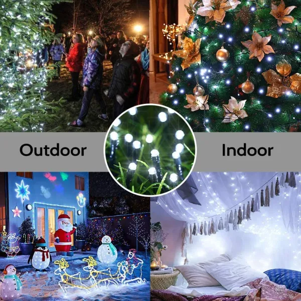 Solar String Light Fairy Garden Waterproof Outdoor Lamp 5/712/22M 6V Garland For Christmas Xmas Holiday Party Home Decoration - Images 9 Solar String Light Fairy Garden Waterproof Outdoor Lamp 5/712/22M 6V Garland For Christmas Xmas Holiday Party Home Decoration - Images 9