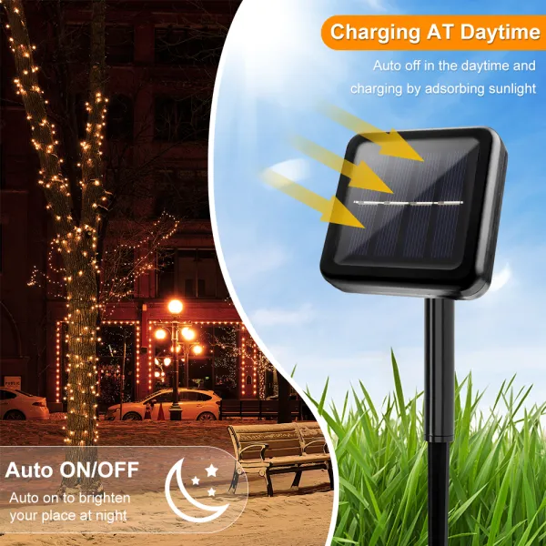 Solar String Light Fairy Garden Waterproof Outdoor Lamp 5/712/22M 6V Garland For Christmas Xmas Holiday Party Home Decoration - Images 1 Solar String Light Fairy Garden Waterproof Outdoor Lamp 5/712/22M 6V Garland For Christmas Xmas Holiday Party Home Decoration - Images 1