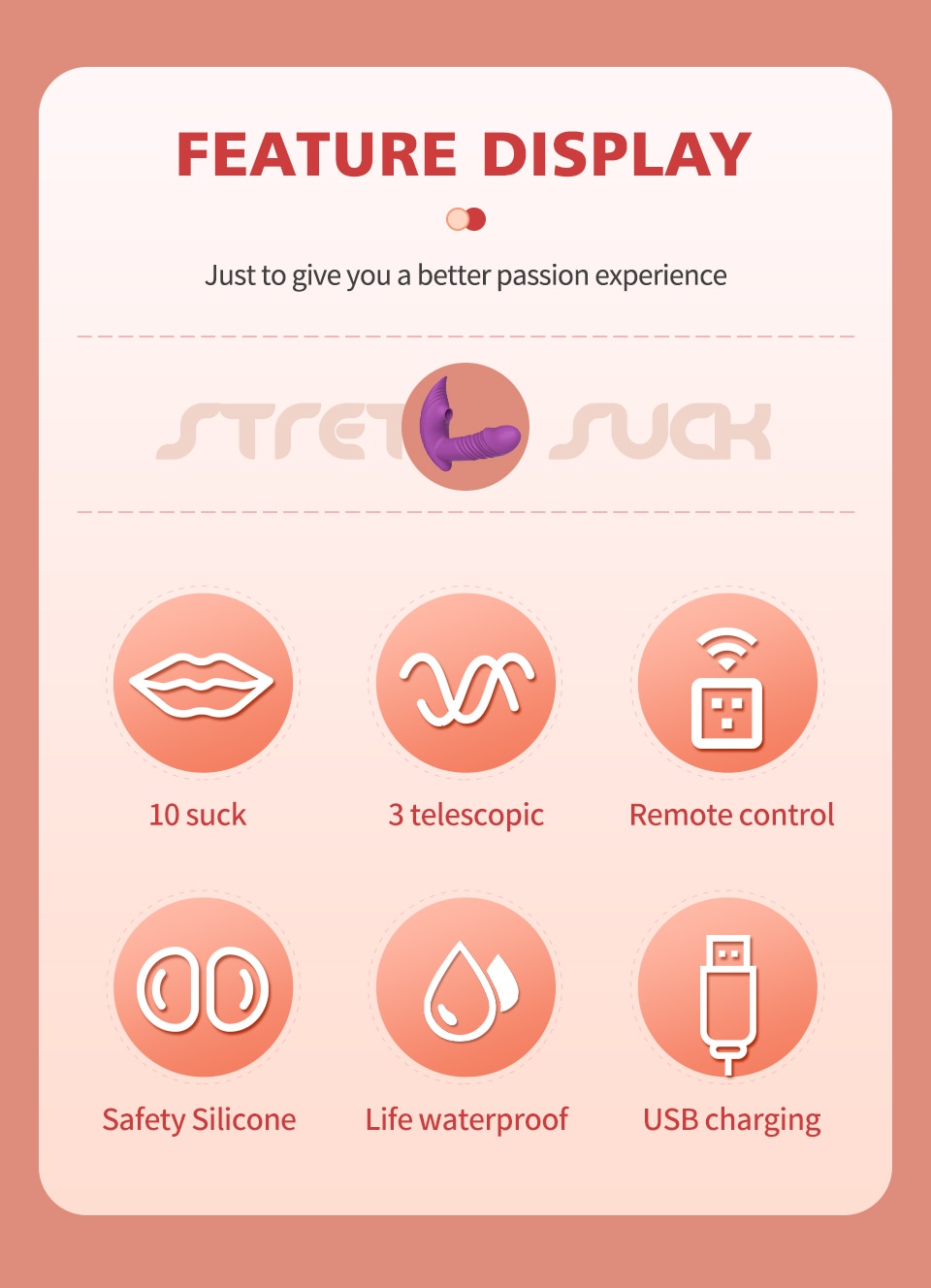 Sucking Vibrators for women Wireless Remote Control Telescopic Vibrating Clit Sucker Sex Toys for Women Female Masturbation - Ảnh 2 Sucking Vibrators for women Wireless Remote Control Telescopic Vibrating Clit Sucker Sex Toys for Women Female Masturbation - Ảnh 2