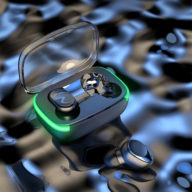 Tai nghe Bluetooth Y60 Fone 5.1 Tai nghe không dây TWS có màn hình LED Tai nghe âm thanh nổi Tai nghe điều khiển cảm ứng Giảm tiếng ồn