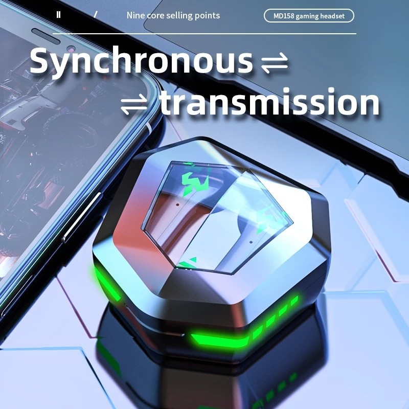 TWS Earphone Bluetooth Wireless Earbuds Ultra Low Latency Music Headphones HD Call Dual Mode Gaming Headset With Mic