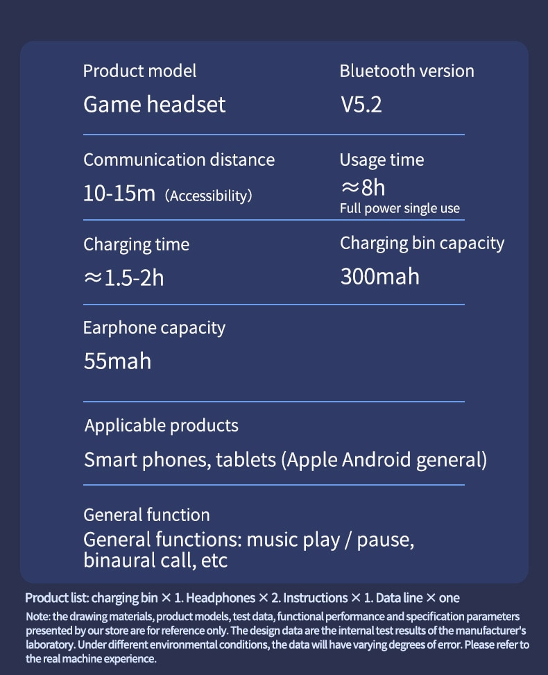 Tai nghe TWS Tai nghe không dây Bluetooth Tai nghe nhạc có độ trễ cực thấp Tai nghe HD Gọi Chế độ kép Tai nghe chơi game có Mic - Ảnh 15