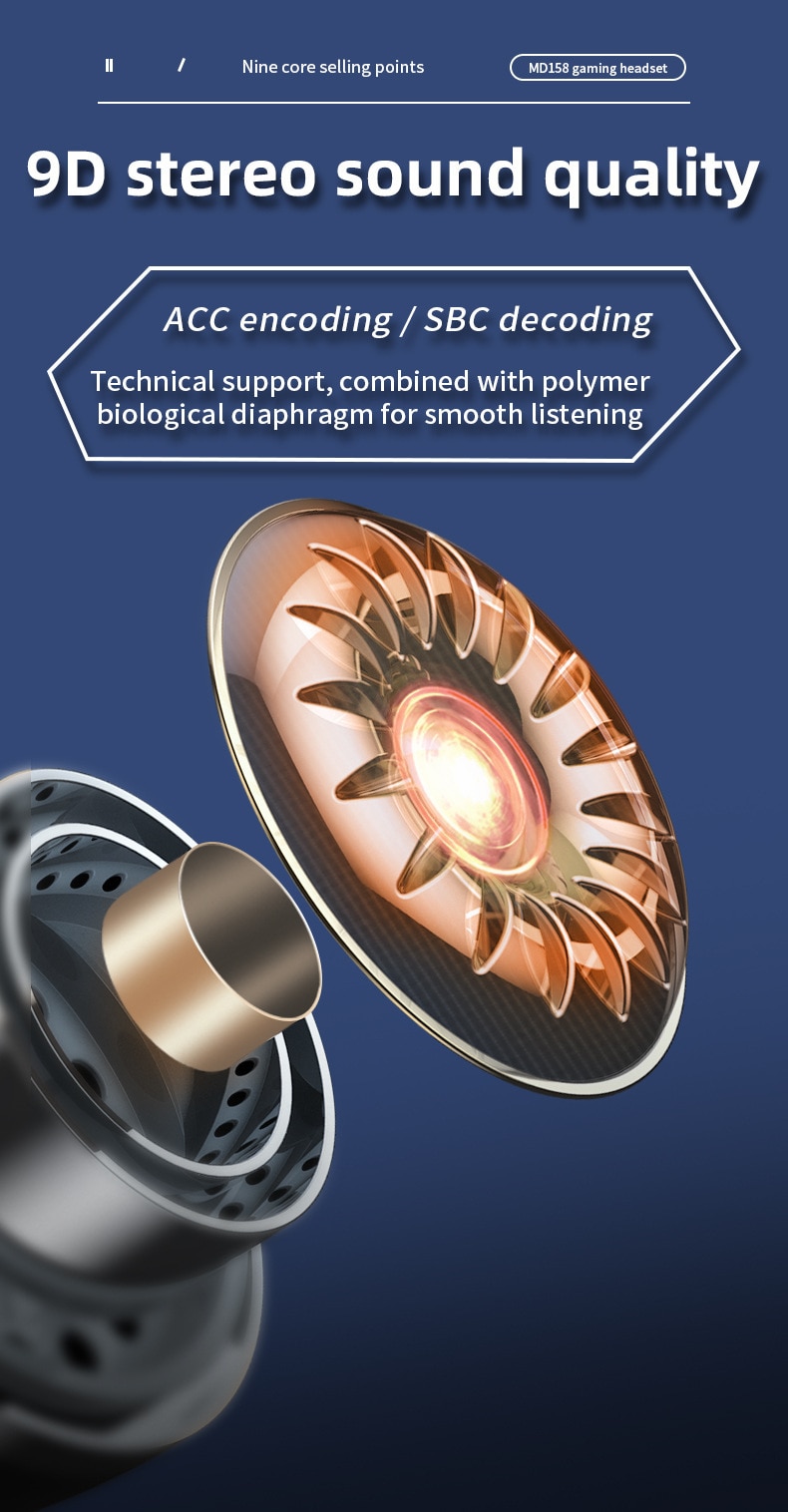 TWS 이어폰 블루투스 무선 이어 버드 초저 대기 시간 음악 헤드폰 HD 통화 마이크가있는 듀얼 모드 게임용 헤드셋 - imaget 8