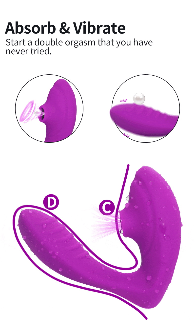 Vagina Sucking Vibrator 10 진동 빨판 구강 성교 흡입 Clitoris 자극기 여성을위한 에로틱 한 섹스 토이 성적 웰빙 - imaget 2