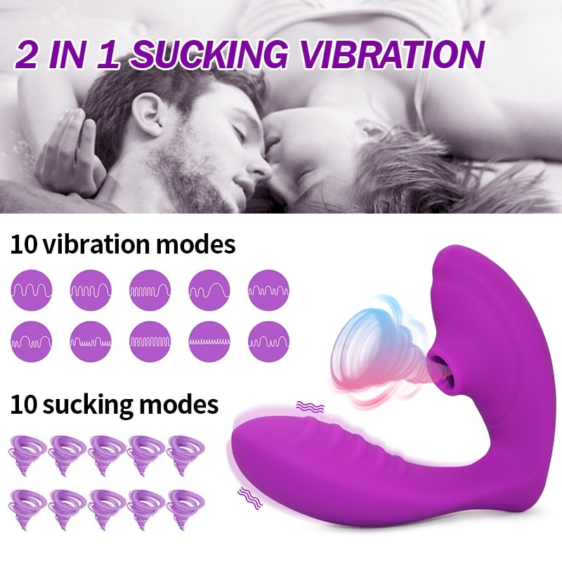 Vagina Sucking Vibrator 10 진동 빨판 구강 성교 흡입 Clitoris 자극기 여성을위한 에로틱 한 섹스 토이 성적 웰빙