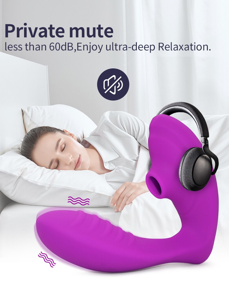 Vagina Sucking Vibrator 10 진동 빨판 구강 성교 흡입 Clitoris 자극기 여성을위한 에로틱 한 섹스 토이 성적 웰빙 - imaget 5