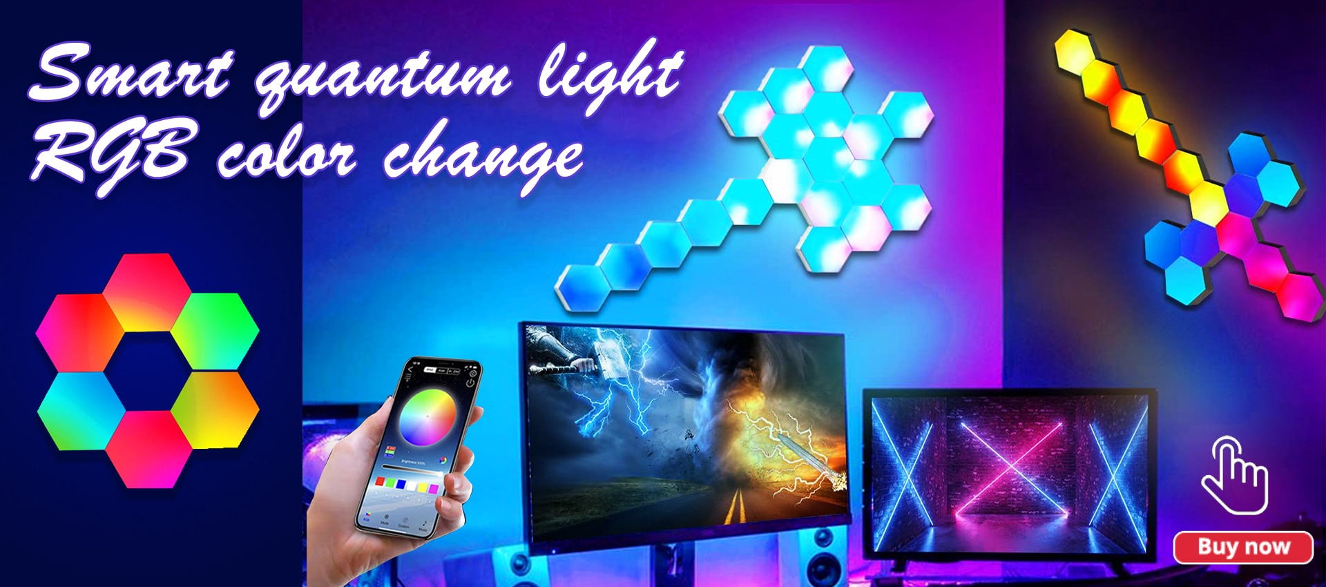 WiFi Smart LED Light Bar RGB Atmosphere Light Music Synchronization 12 Modes TV Wall Computer Game Room Decoration Night Light - imaget 3 WiFi Smart LED Light Bar RGB Atmosphere Light Music Synchronization 12 Modes TV Wall Computer Game Room Decoration Night Light - imaget 3