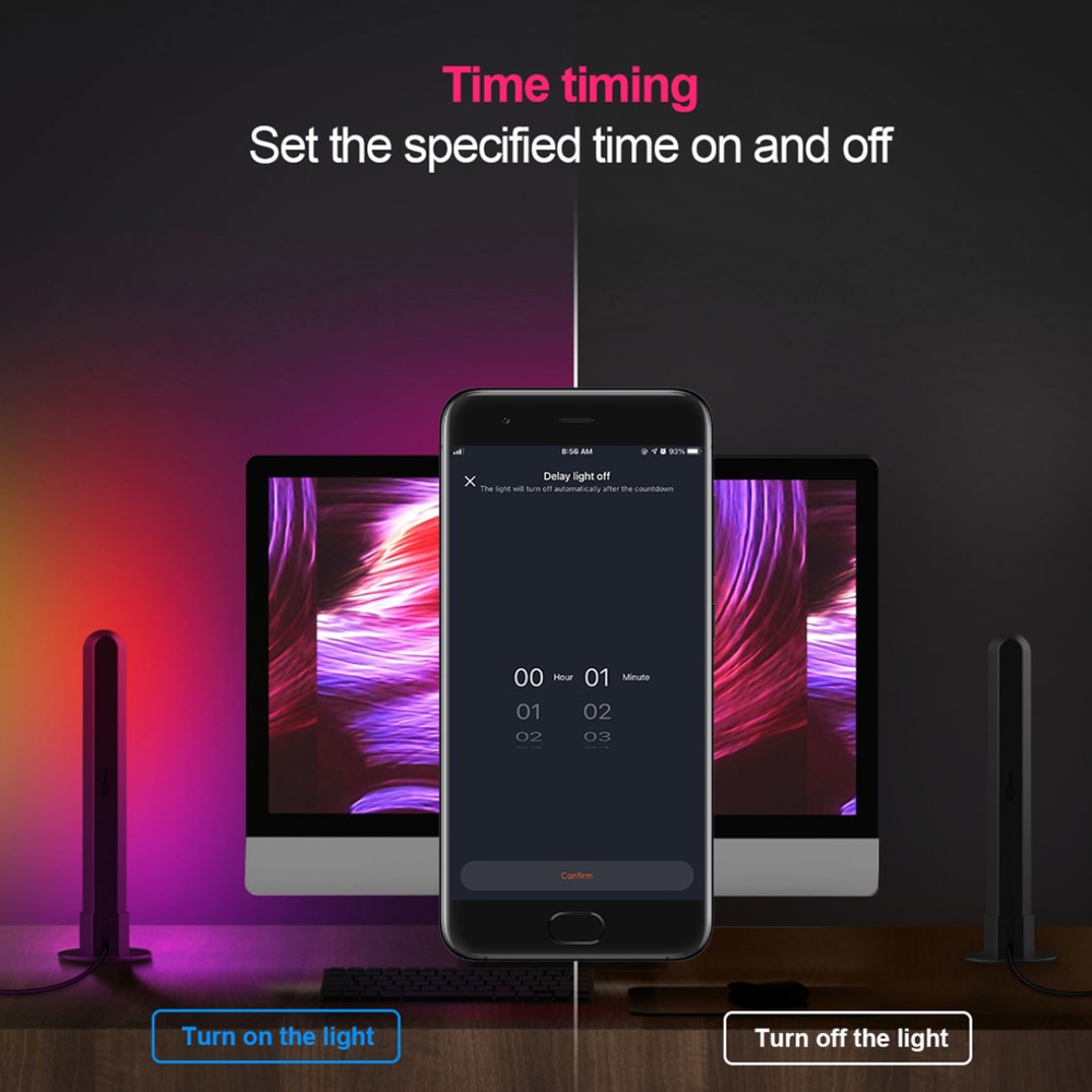 WiFi Smart LED Light Bar RGB Atmosphere Light Music Synchronization 12 Modes TV Wall Computer Game Room Decoration Night Light - imaget 13 WiFi Smart LED Light Bar RGB Atmosphere Light Music Synchronization 12 Modes TV Wall Computer Game Room Decoration Night Light - imaget 13