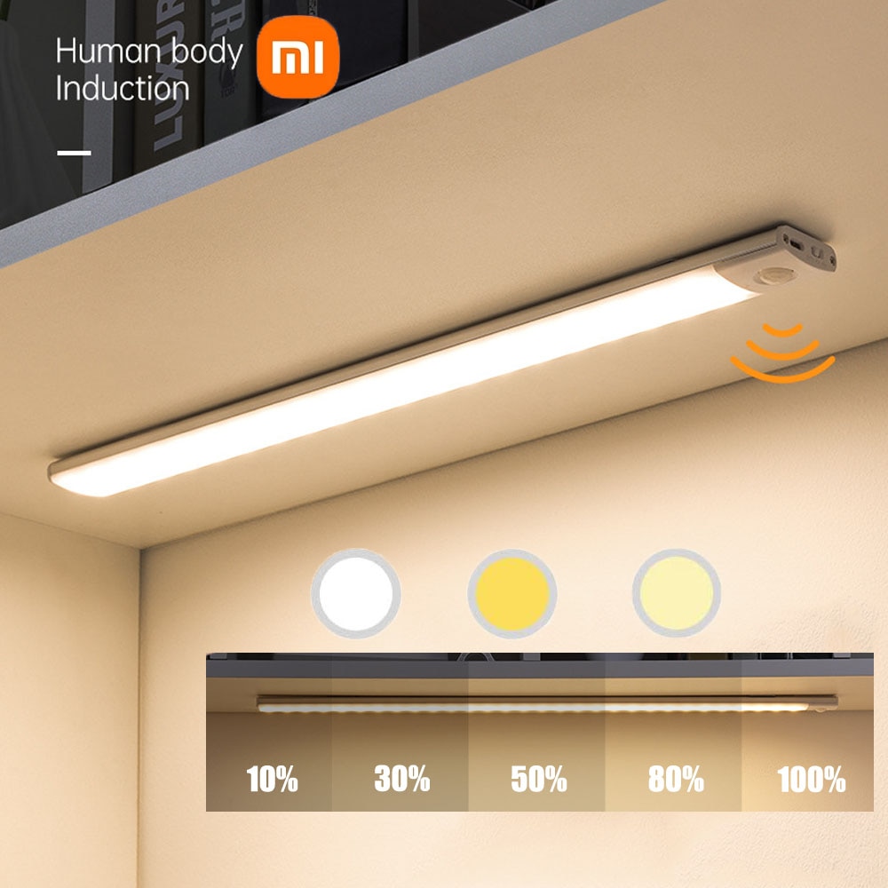 Xiaomi Night Light Motion Sensor Wireless LED USB Rechargeable Wall Lamp 3 Colors Dimming Night Lamp Decoration Bedroom Cabinet - imaget 14 Xiaomi Night Light Motion Sensor Wireless LED USB Rechargeable Wall Lamp 3 Colors Dimming Night Lamp Decoration Bedroom Cabinet - imaget 14