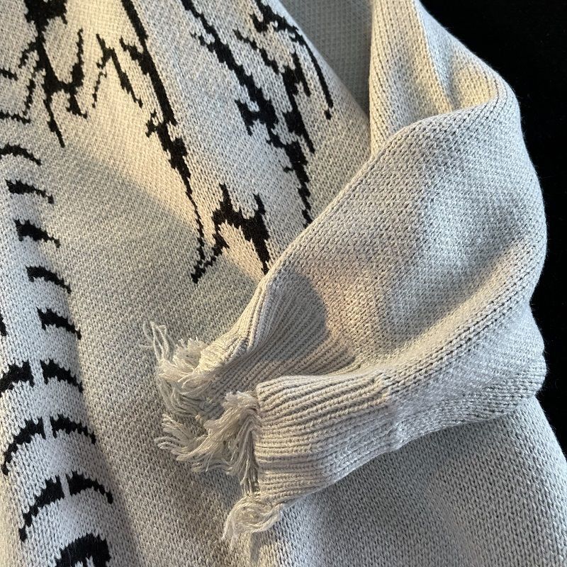 고딕 편지 풀오버 힙합 Streetwear 박쥐 해골 인쇄 새로운 니트 스웨터 Menautumn 하라주쿠 코튼 스웨터 여성 2022 - imaget 13 고딕 편지 풀오버 힙합 Streetwear 박쥐 해골 인쇄 새로운 니트 스웨터 Menautumn 하라주쿠 코튼 스웨터 여성 2022 - imaget 13