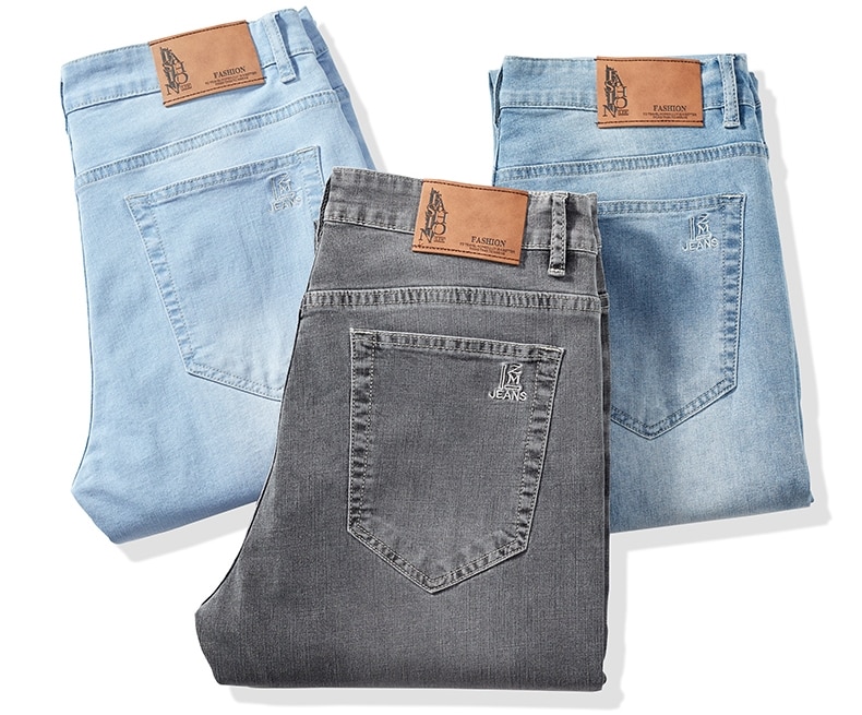 남성 스트레치 슬림 루즈 스트레이트 청바지 28-48 플러스 사이즈 봄 새로운 얇은 바지 패션 브랜드 품질 모든 경기 캐주얼 바지 - imaget 21 남성 스트레치 슬림 루즈 스트레이트 청바지 28-48 플러스 사이즈 봄 새로운 얇은 바지 패션 브랜드 품질 모든 경기 캐주얼 바지 - imaget 21