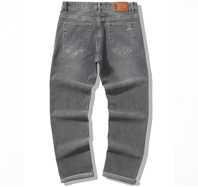 남성 스트레치 슬림 루즈 스트레이트 청바지 28-48 플러스 사이즈 봄 새로운 얇은 바지 패션 브랜드 품질 모든 경기 캐주얼 바지 - imaget 18 남성 스트레치 슬림 루즈 스트레이트 청바지 28-48 플러스 사이즈 봄 새로운 얇은 바지 패션 브랜드 품질 모든 경기 캐주얼 바지 - imaget 18