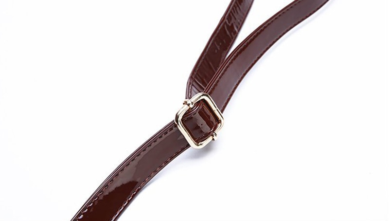 럭셔리 핸드백 악어 디자이너 PU 특허 가죽 크로스 바디 백 여성용 토트 레트로 숙녀 Messegner 숄더 백 Bolsa - imaget 24