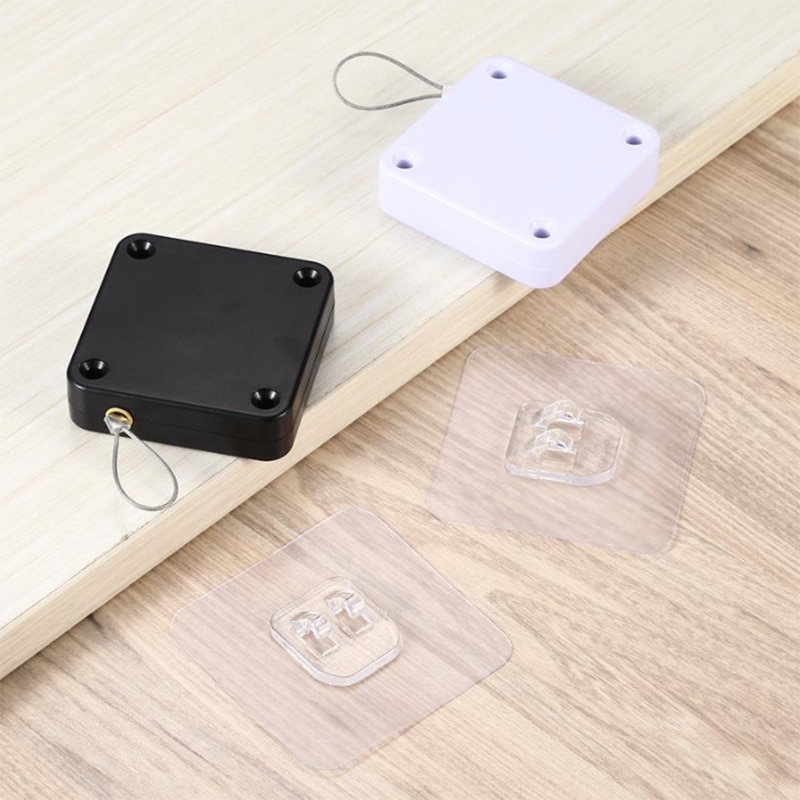 사무실 주방 욕실 침실 문을위한 다기능 자동 도어 클로저 펀치없는 자동 센서 도어 클로저 - imaget 3